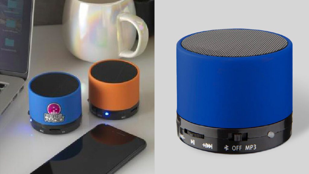 bluetooth speaker with rubber finish